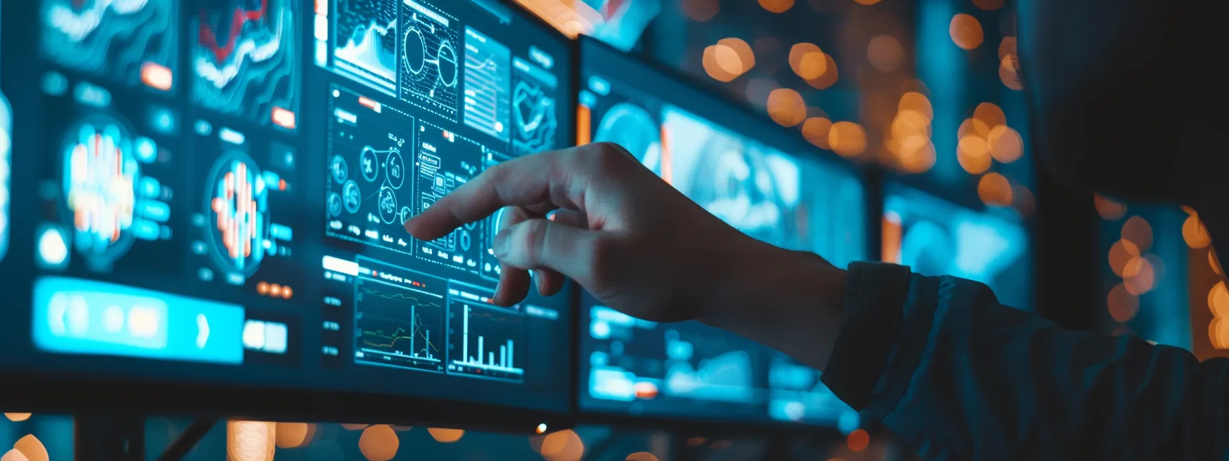 a person navigating through a clean and intuitive software interface.