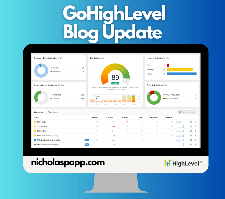 GoHighlevel blog update
