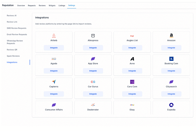 gohighlevel multi-platform review management