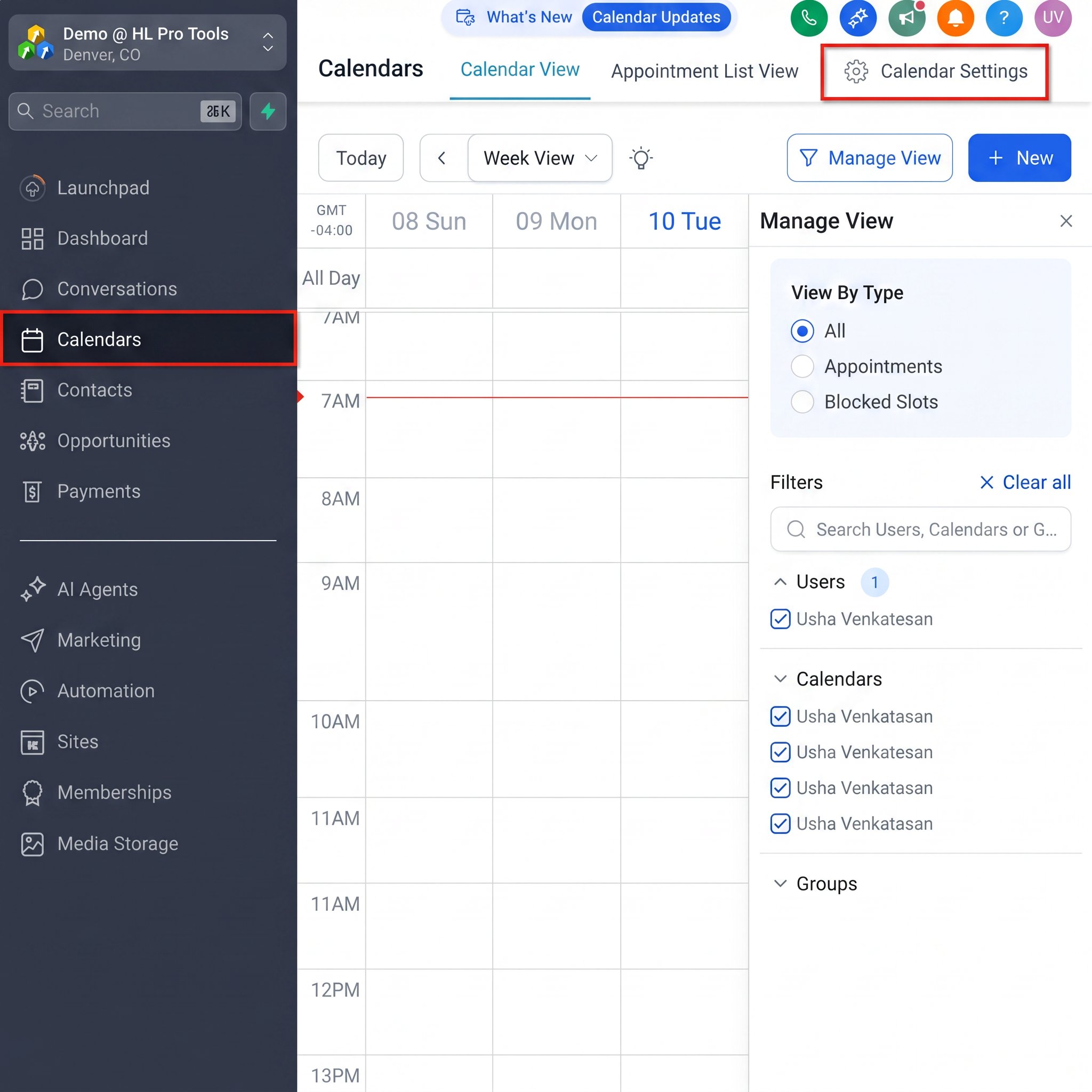 HighLevel Automation page showing the Appointment Confirmation and Reminder workflow recipe