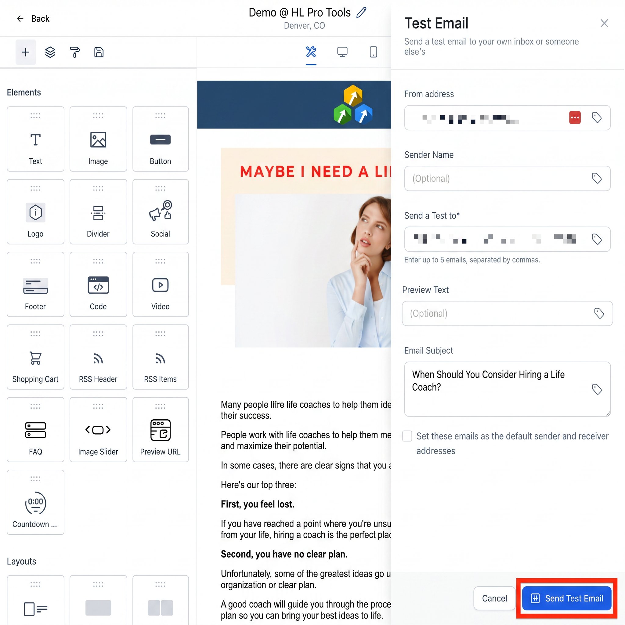 Analyzing the performance of an email campaign in HighLevel