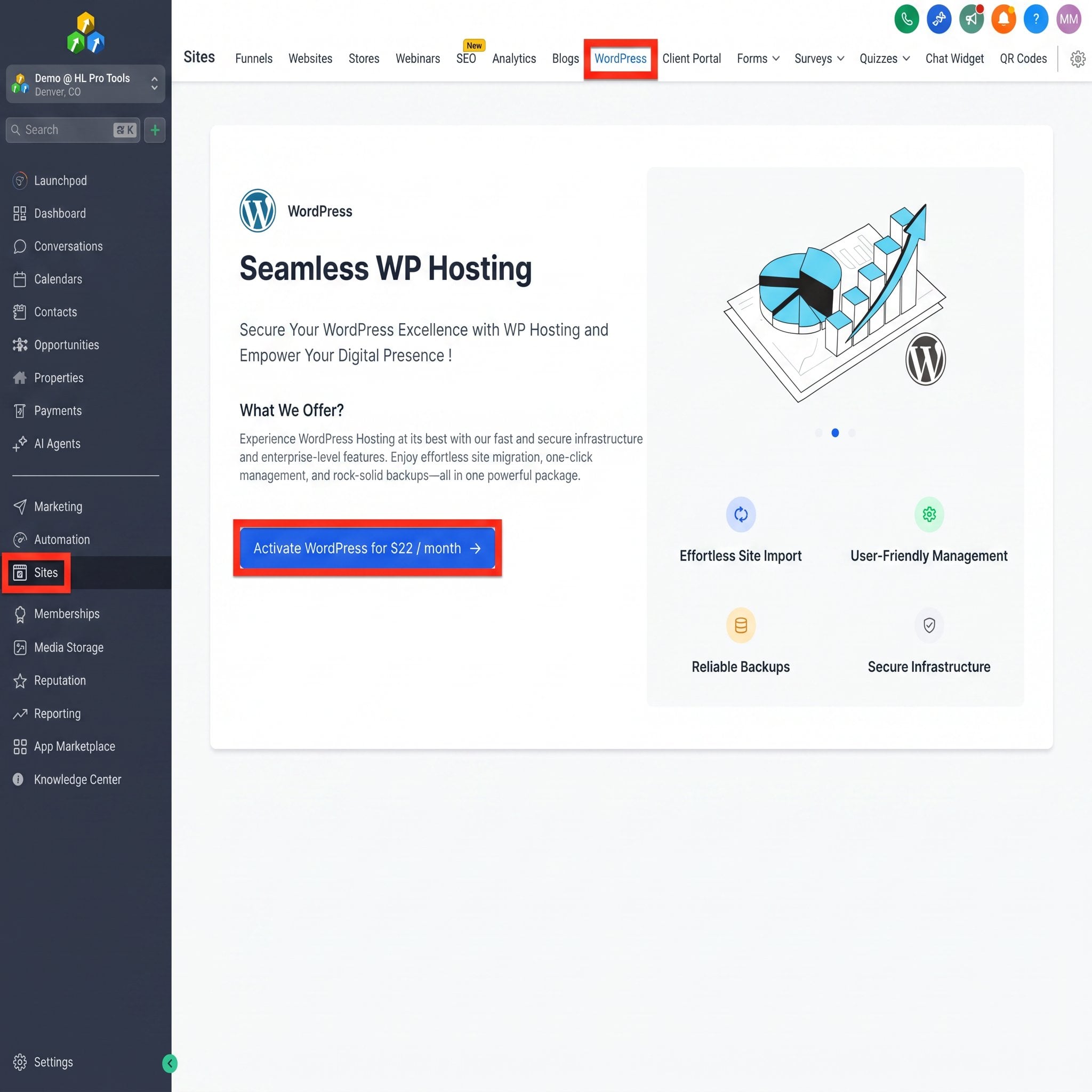 The SEO Meta Data popup for a page in the website builder.