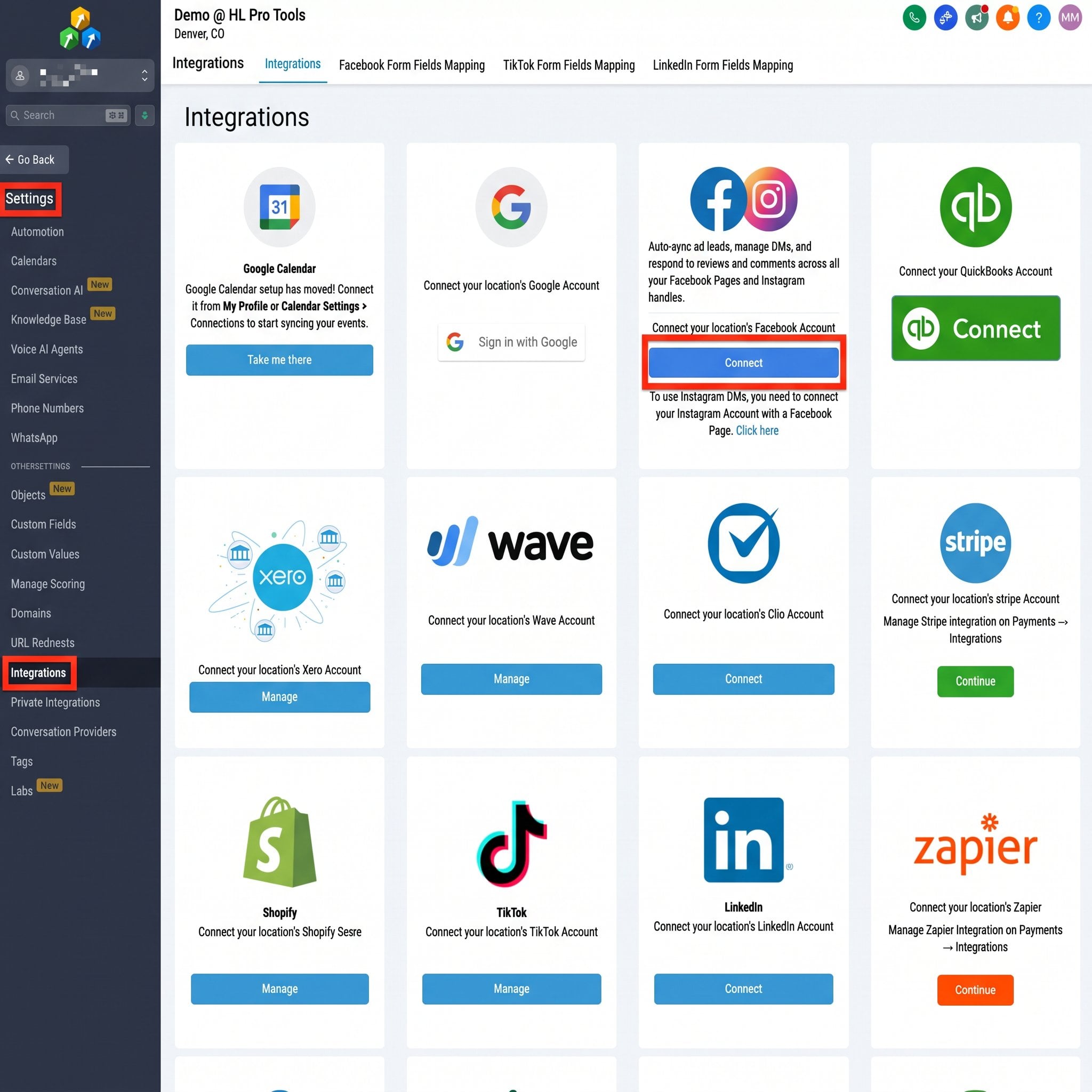 Browsing the HighLevel website template library