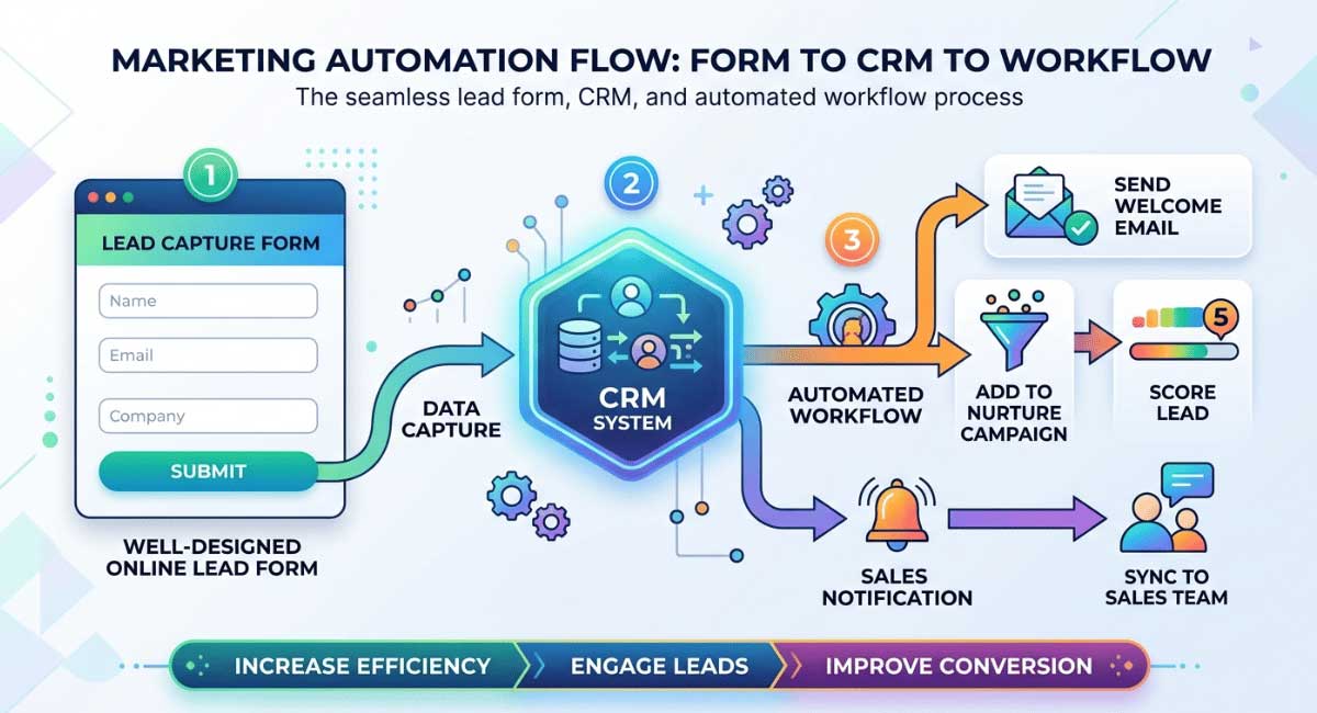 GoHighLevel AI Studio CRM integration with lead capture and automation workflow