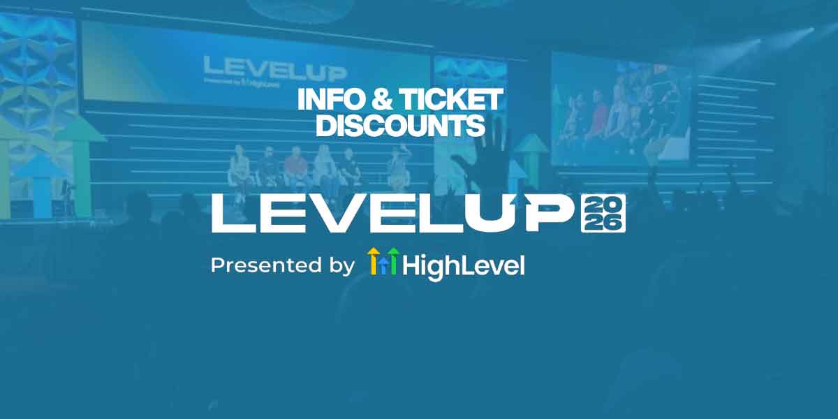 Discount Tickets GoHighLevel LevelUp Summit 2026